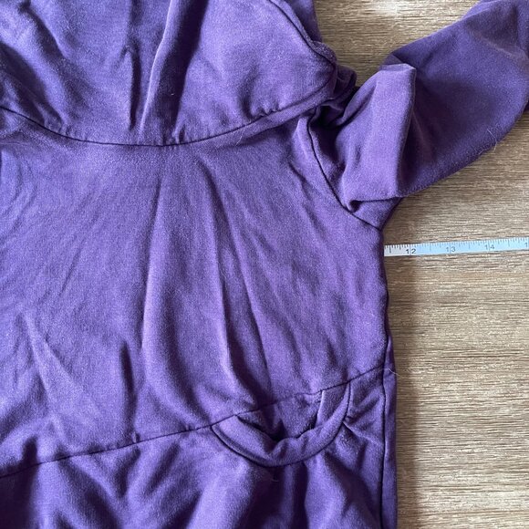 1-3Y Munchkin and Sprout Purple Grow with Me Cowl Neck Sweater, Sweatshirt - Picture 4 of 13